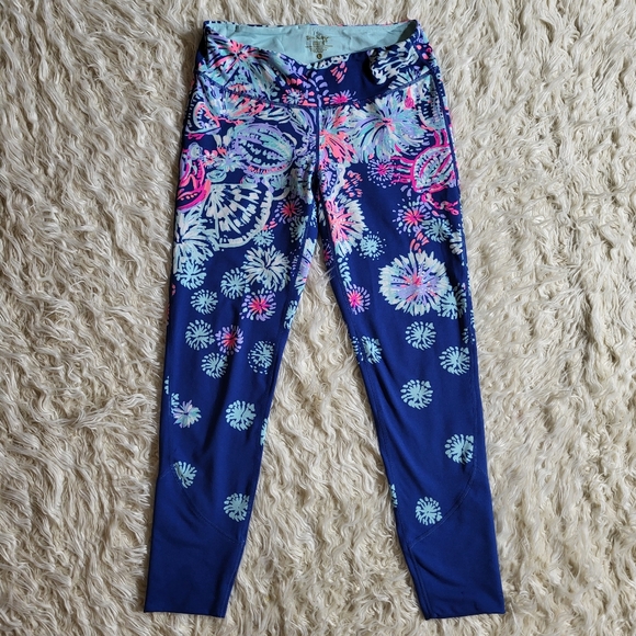 Lilly Pulitzer Pants - Lilly Pulitzer Luxletic Maralyn Weekender Deep Indigo Gypsea Girl UPF 50+ Large
